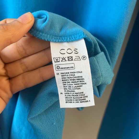 COS Blue Turtleneck Shirt - Picture 7 of 8